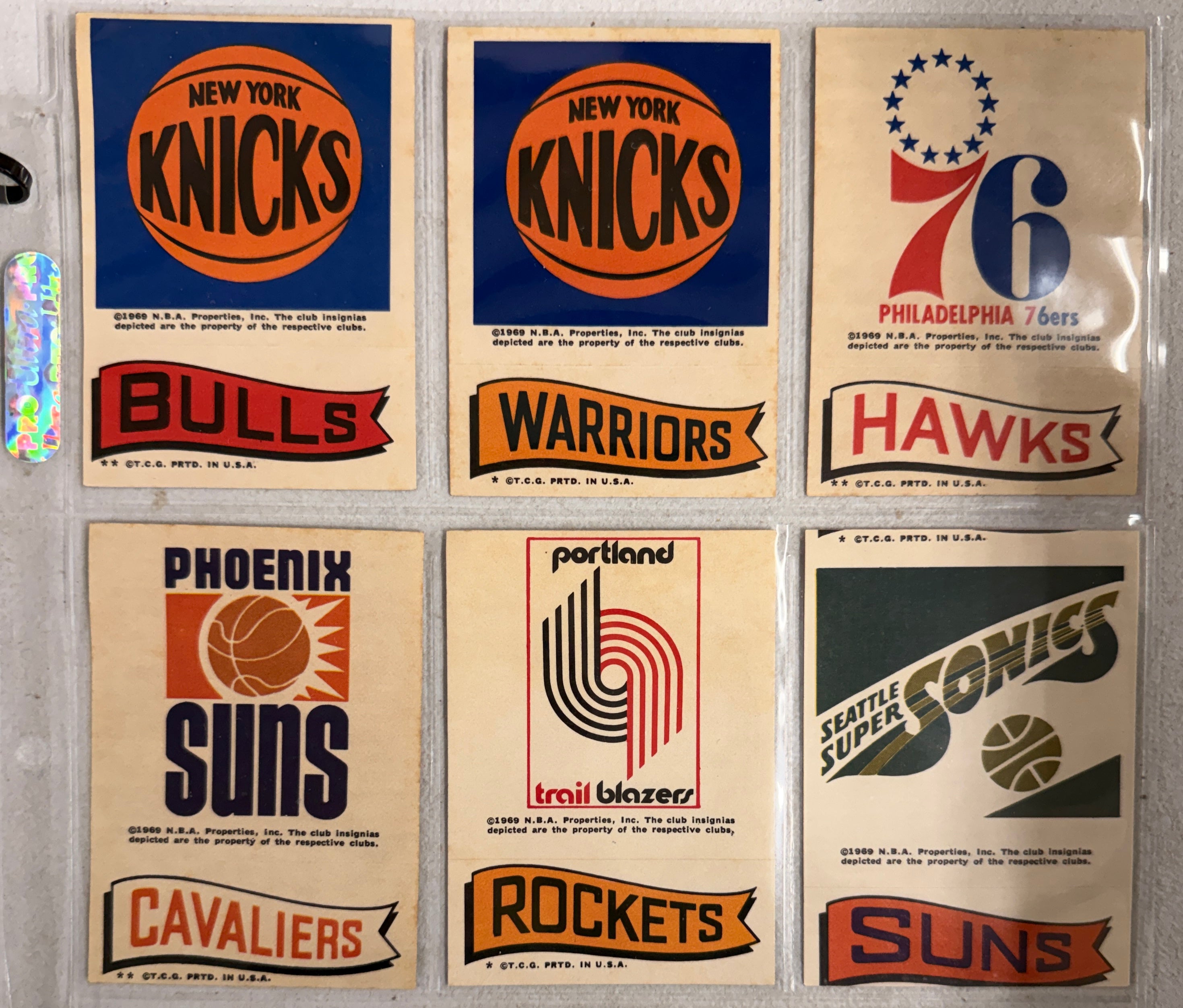 1973/74 Topps Basketball Stickers Complete Set (33) EX