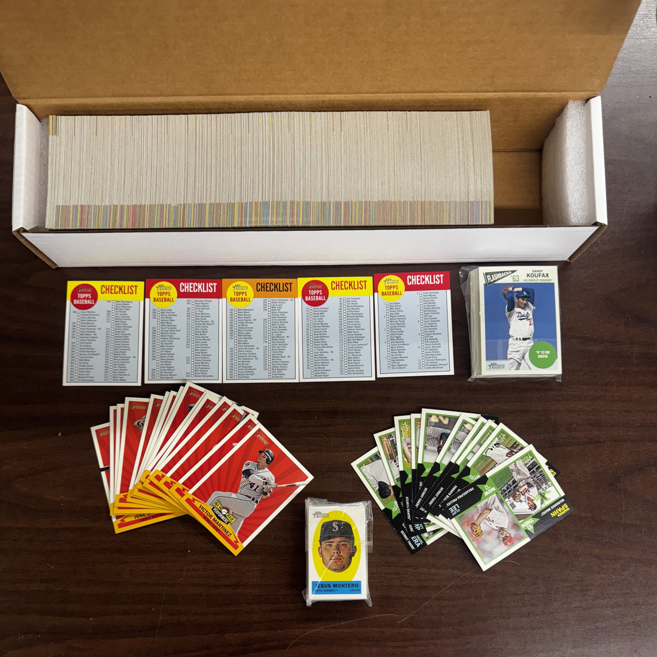 2012 Topps Heritage Baseball Complete Set w/ SPs (500) + 4 Insert Sets