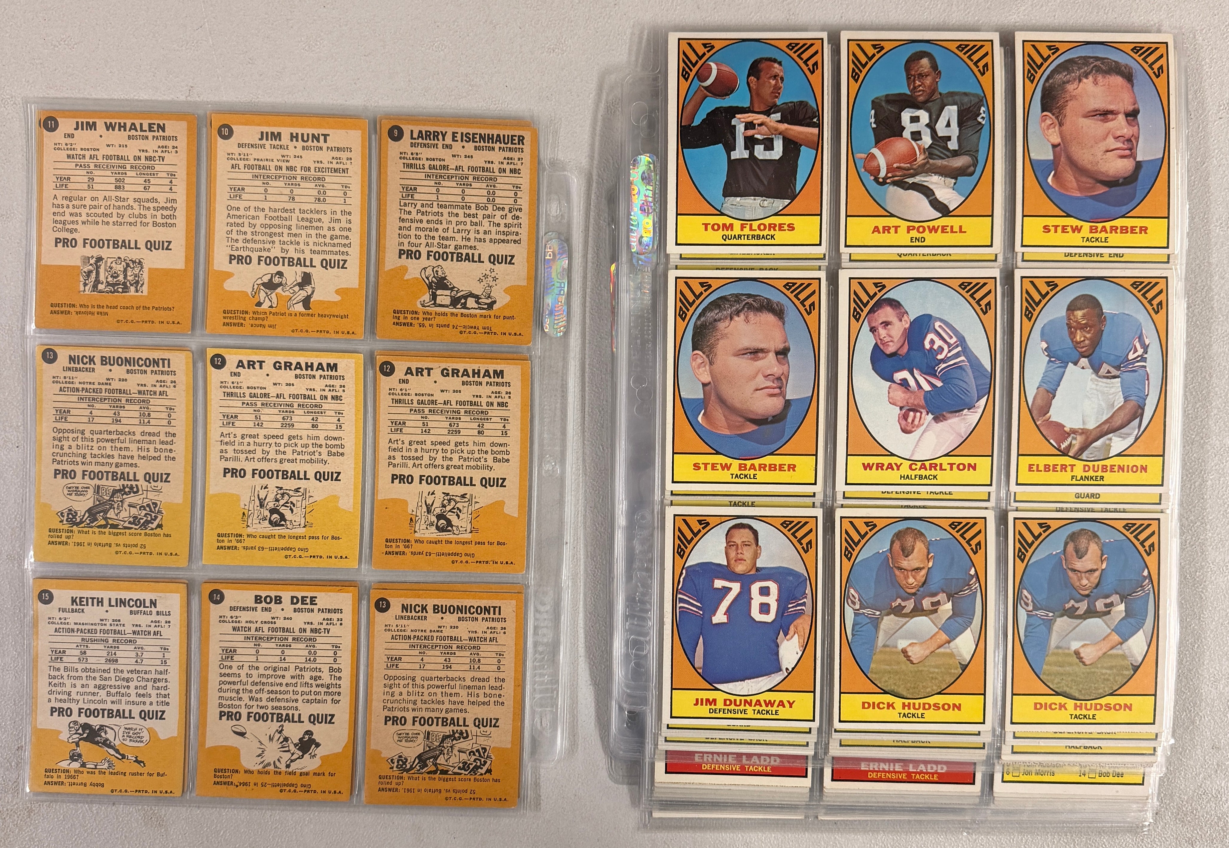 1967 Topps Football Complete Set (132) VG/EX-EX w/ Variations