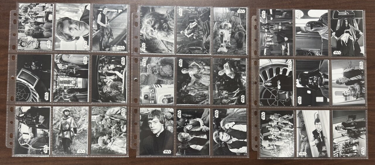 2020 Topps Star Wars Return of the Jedi Black and White Complete Set (133)