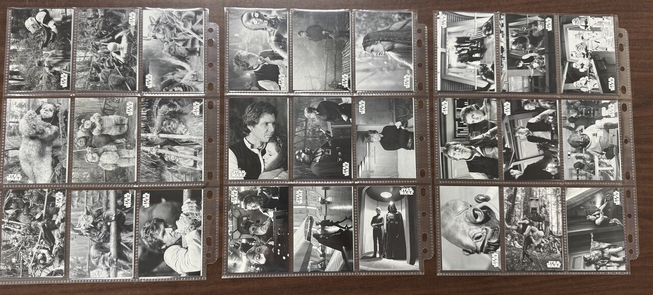 2020 Topps Star Wars Return of the Jedi Black and White Complete Set (133)