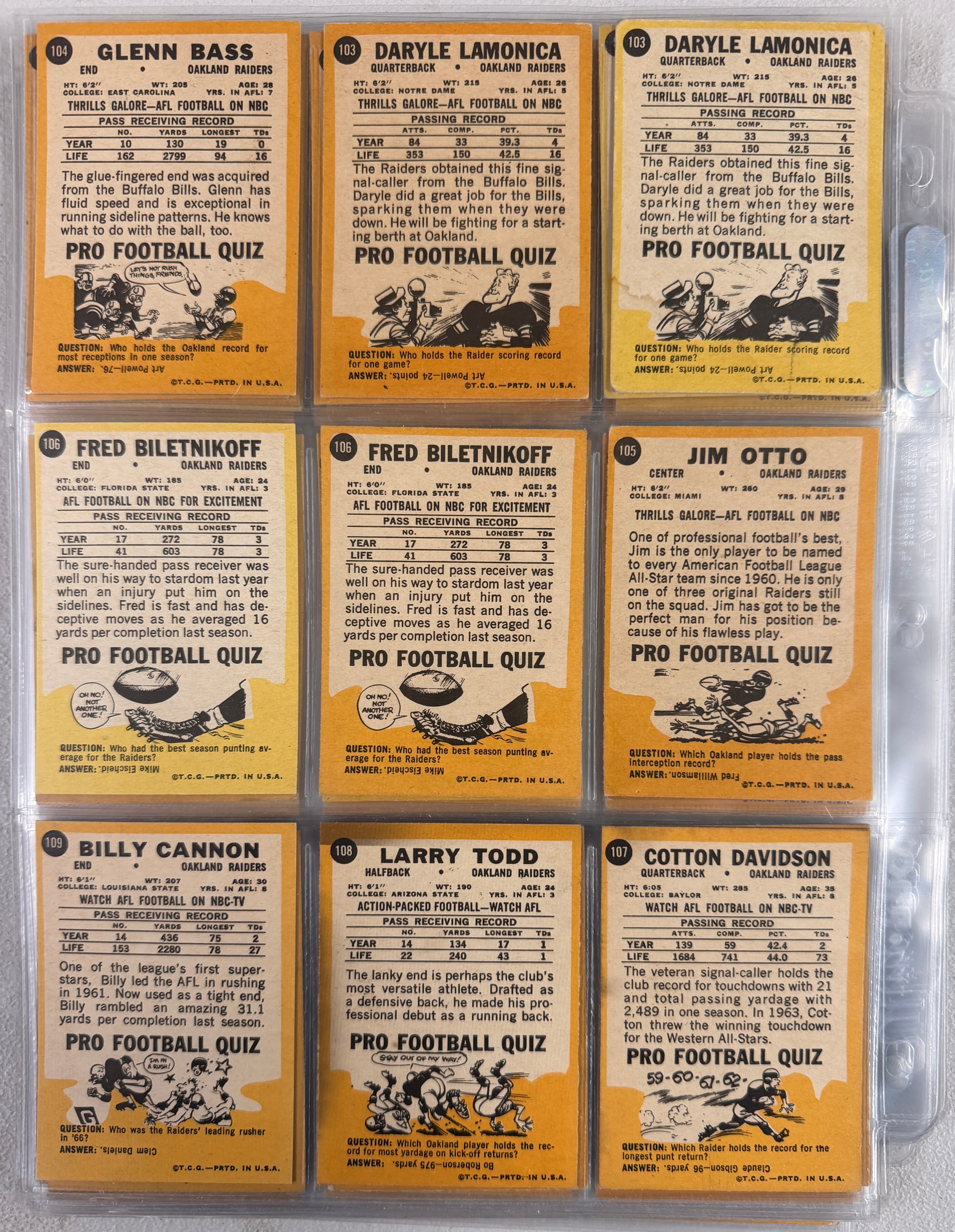 1967 Topps Football Complete Set (132) VG/EX-EX w/ Variations