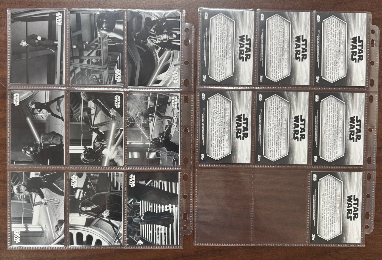 2020 Topps Star Wars Return of the Jedi Black and White Complete Set (133)