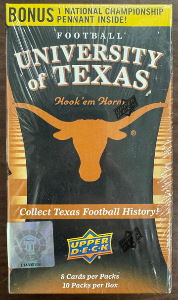 2011 Upper Deck University of Texas Football Blaster Box Factory Sealed