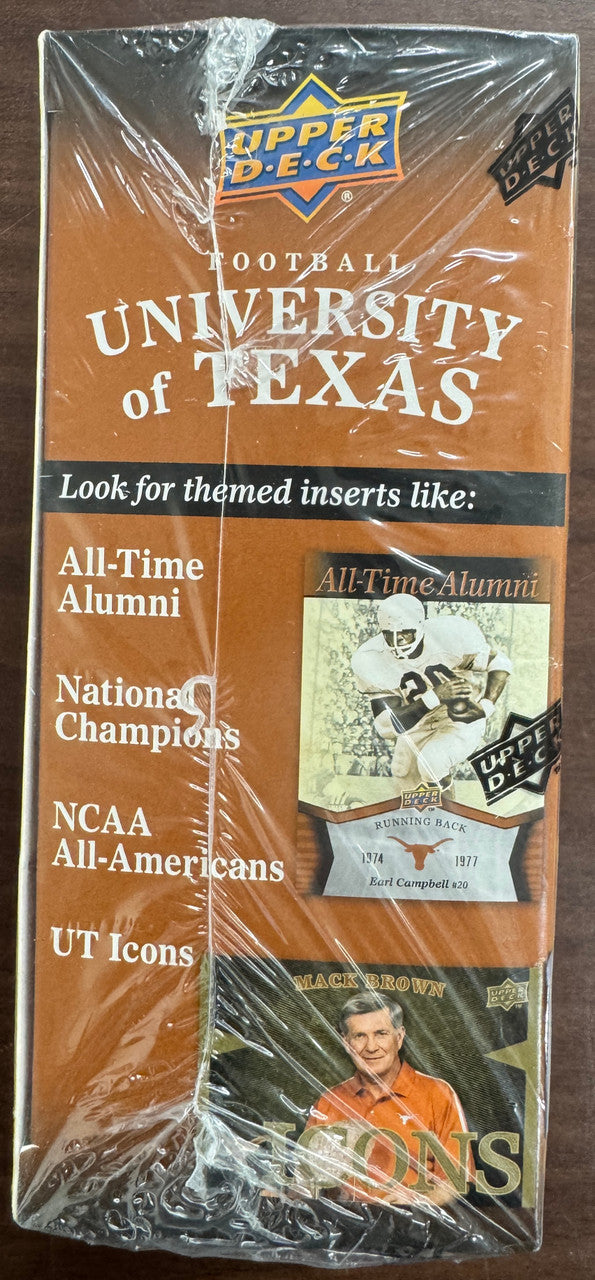 2011 Upper Deck University of Texas Football Blaster Box Factory Sealed