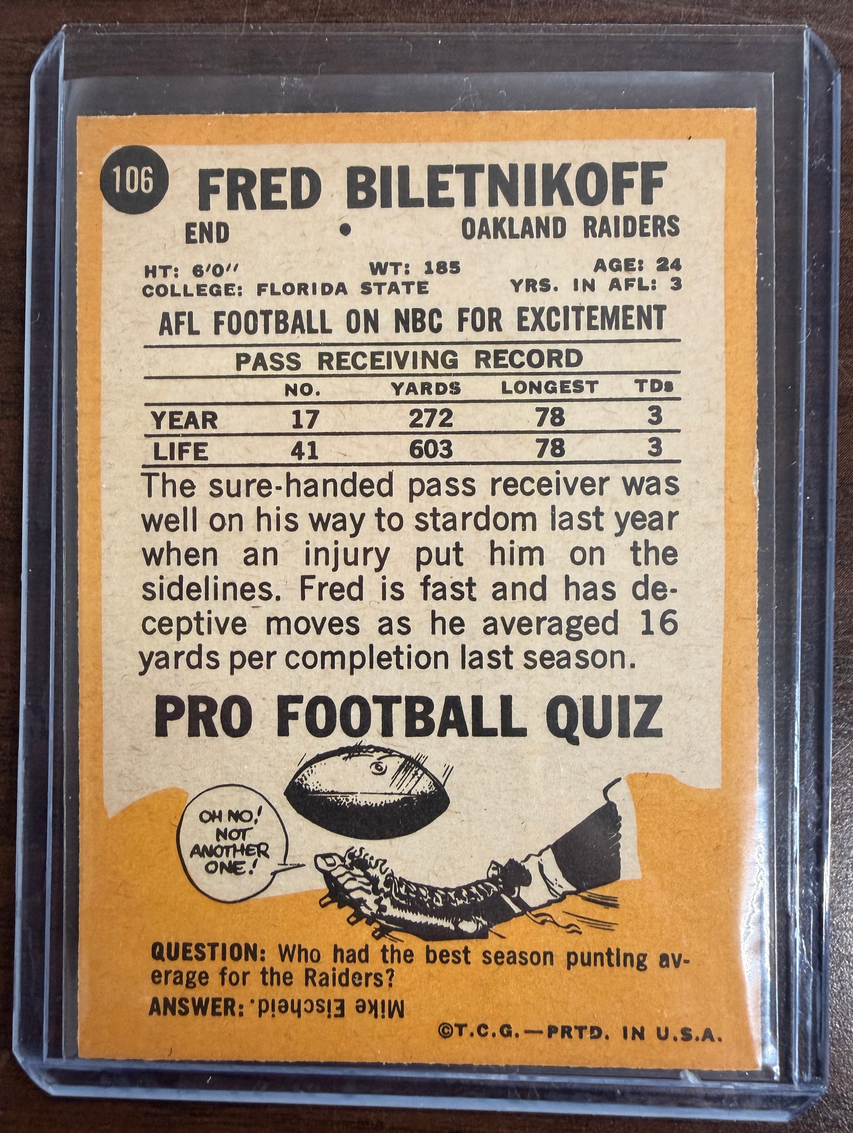 1967 Topps Football Near Complete Set (130/132) VG/EX-EX