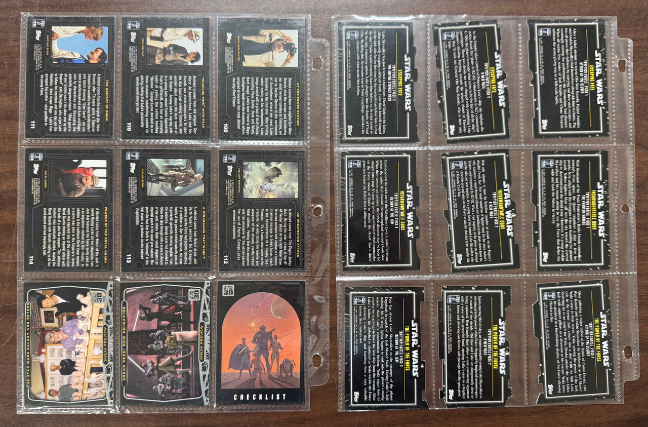 2007 Topps Star Wars 30th Anniversary Complete Set (120) W/ Puzzle Inserts