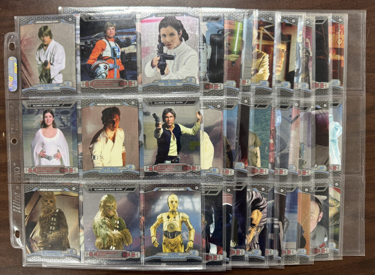 2014 Topps Chrome Star Wars Perspectives Complete Set (100)