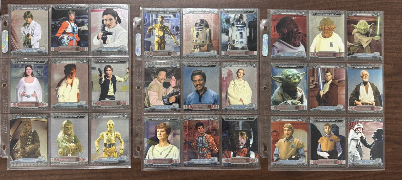 2014 Topps Chrome Star Wars Perspectives Complete Set (100)