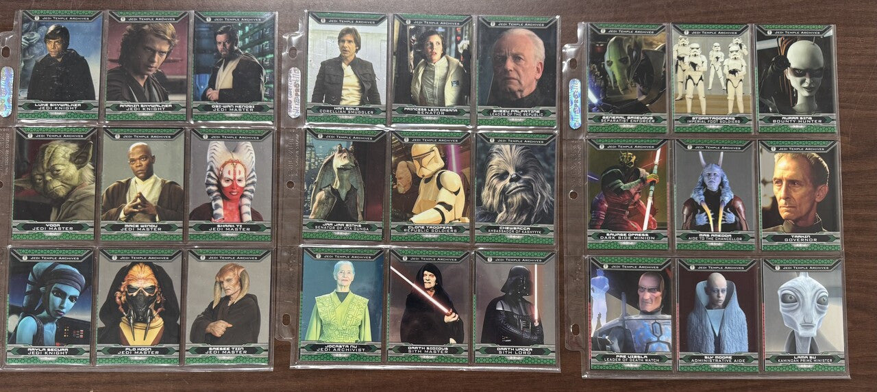2015 Topps Chrome Star Wars Perspectives Jedi vs Sith Complete (100) W/ Inserts