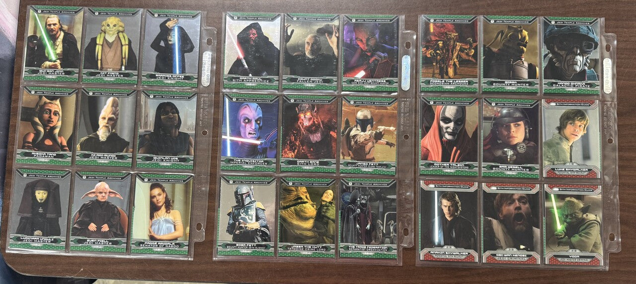 2015 Topps Chrome Star Wars Perspectives Jedi vs Sith Complete (100) W/ Inserts