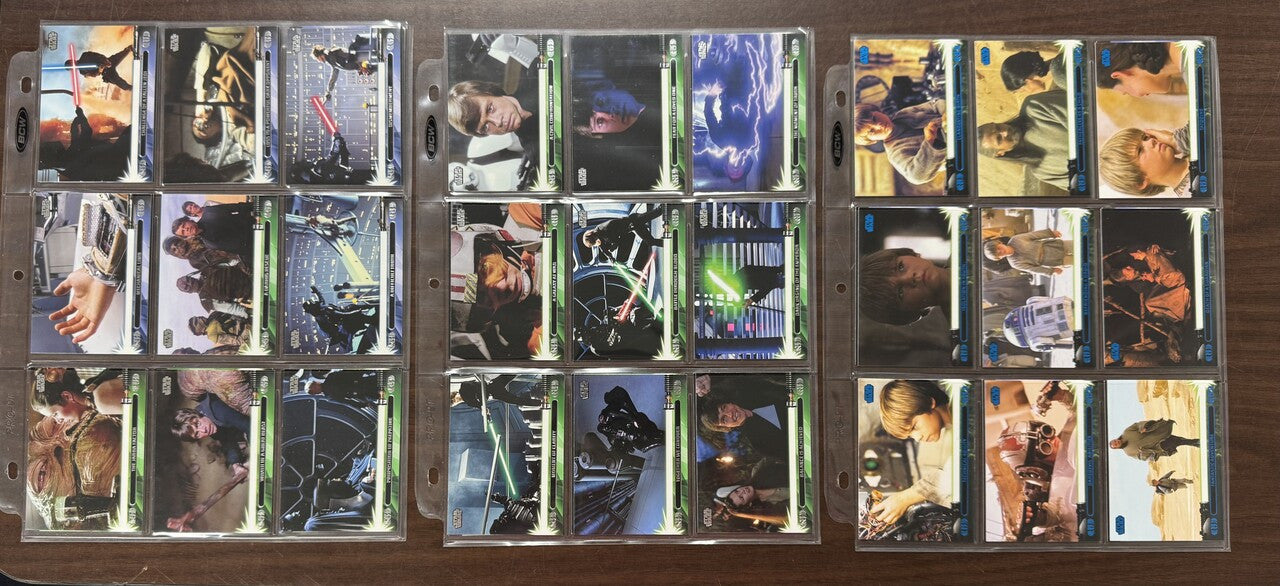 2013 Topps Star Wars Jedi Legacy Complete Set (180) W/ Blue Parallels, Inserts