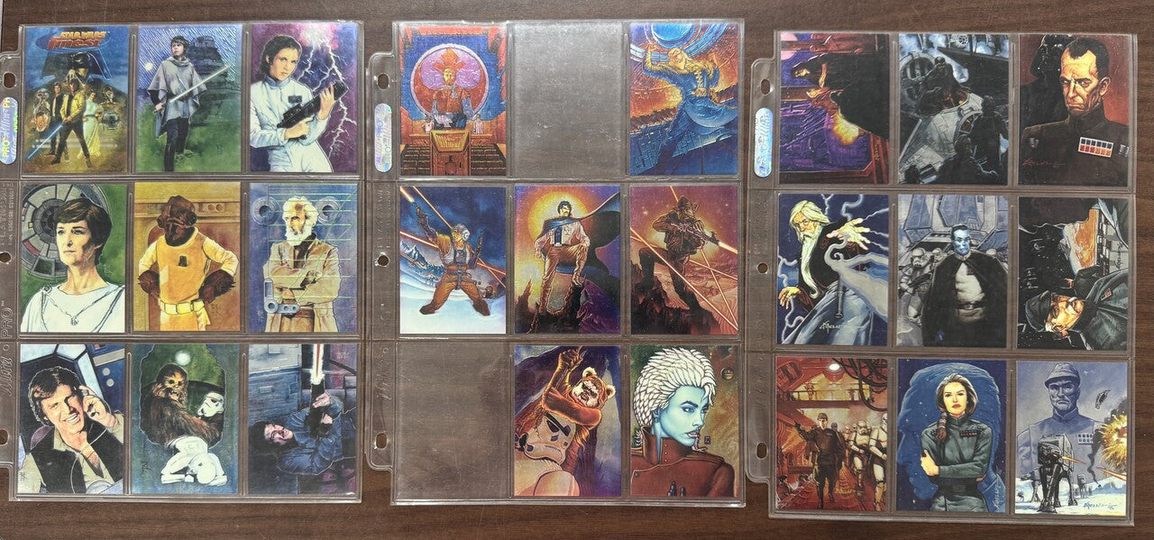 1996 Topps Finest Star Wars Near Complete Set (88/90) W/ Inserts