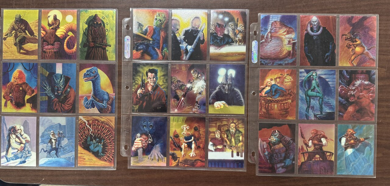 1996 Topps Finest Star Wars Near Complete Set (88/90) W/ Inserts