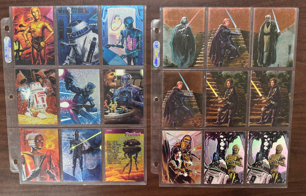 1996 Topps Finest Star Wars Near Complete Set (88/90) W/ Inserts