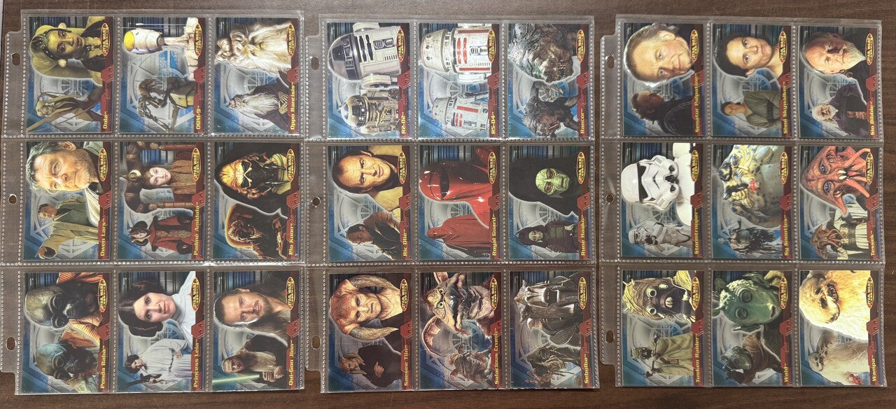 2001/06 Topps Star Wars Evolution Complete Sets (180) W/ Update