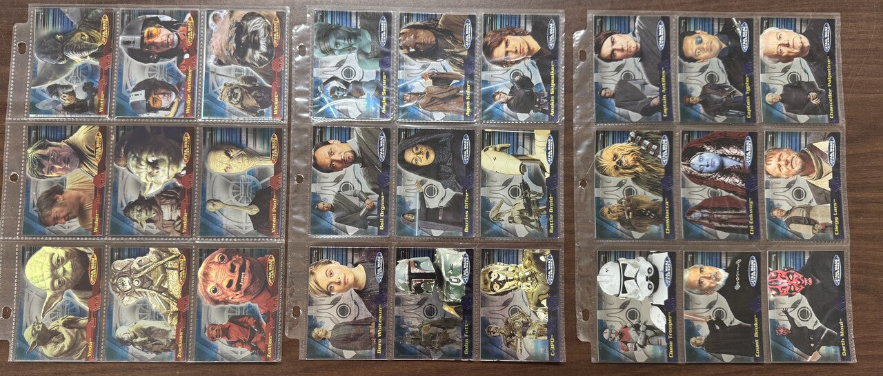 2001/06 Topps Star Wars Evolution Complete Sets (180) W/ Update