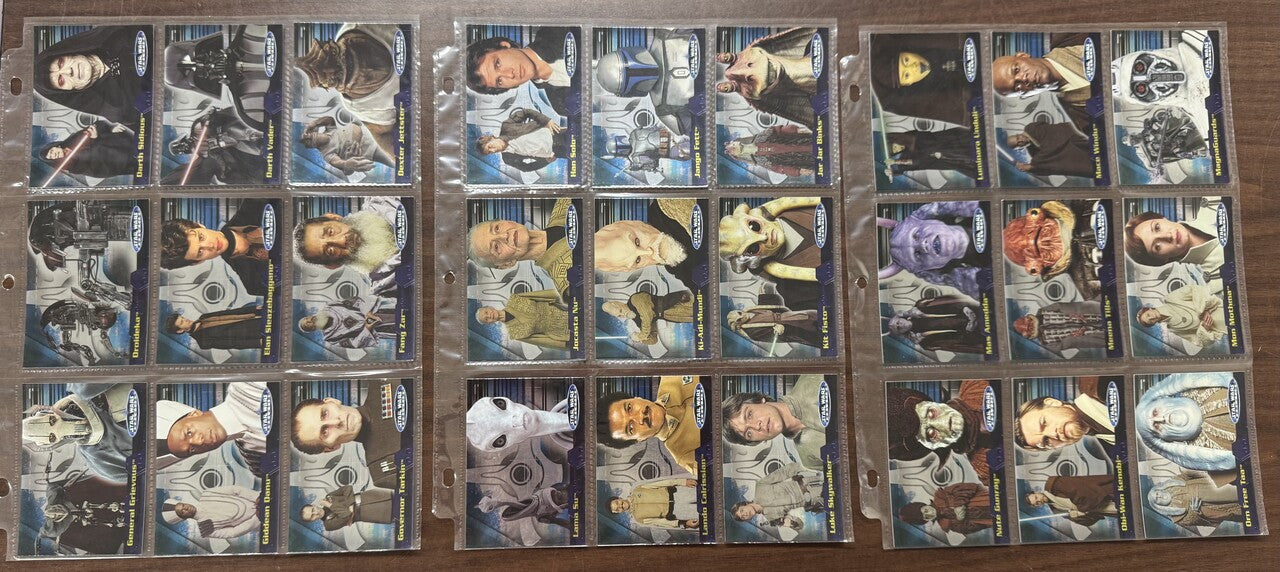 2001/06 Topps Star Wars Evolution Complete Sets (180) W/ Update