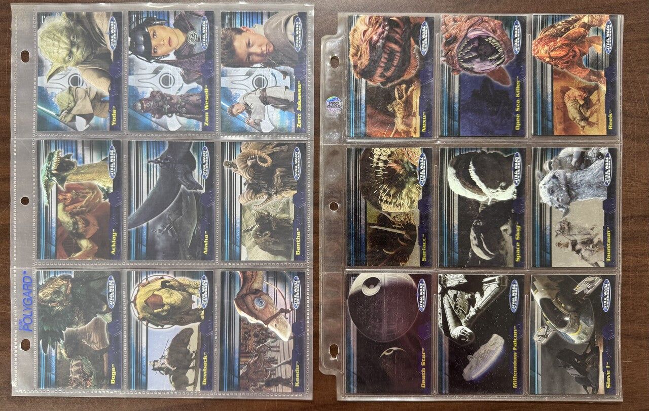 2001/06 Topps Star Wars Evolution Complete Sets (180) W/ Update