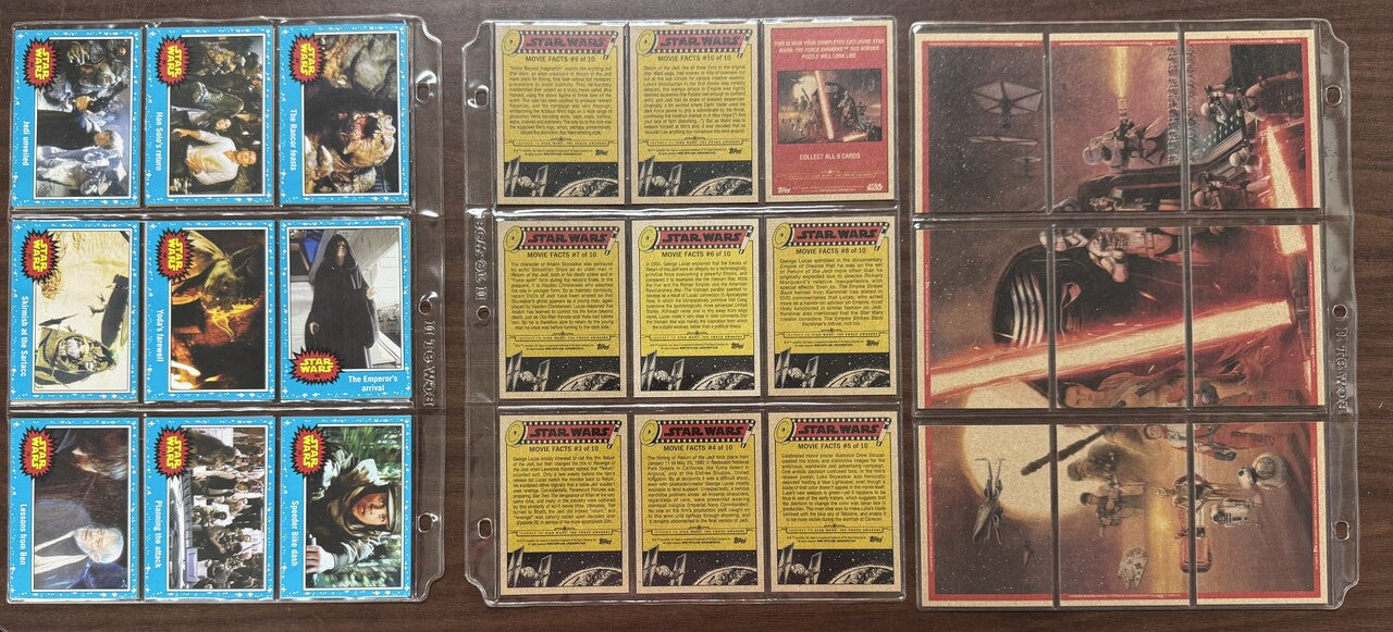 2015 Topps Star Wars Journey to the Force Awakens Complete Set (110) W/ Inserts