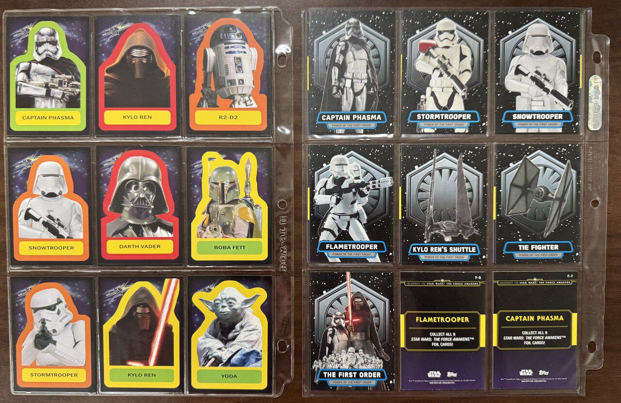 2015 Topps Star Wars Journey to the Force Awakens Complete Set (110) W/ Inserts