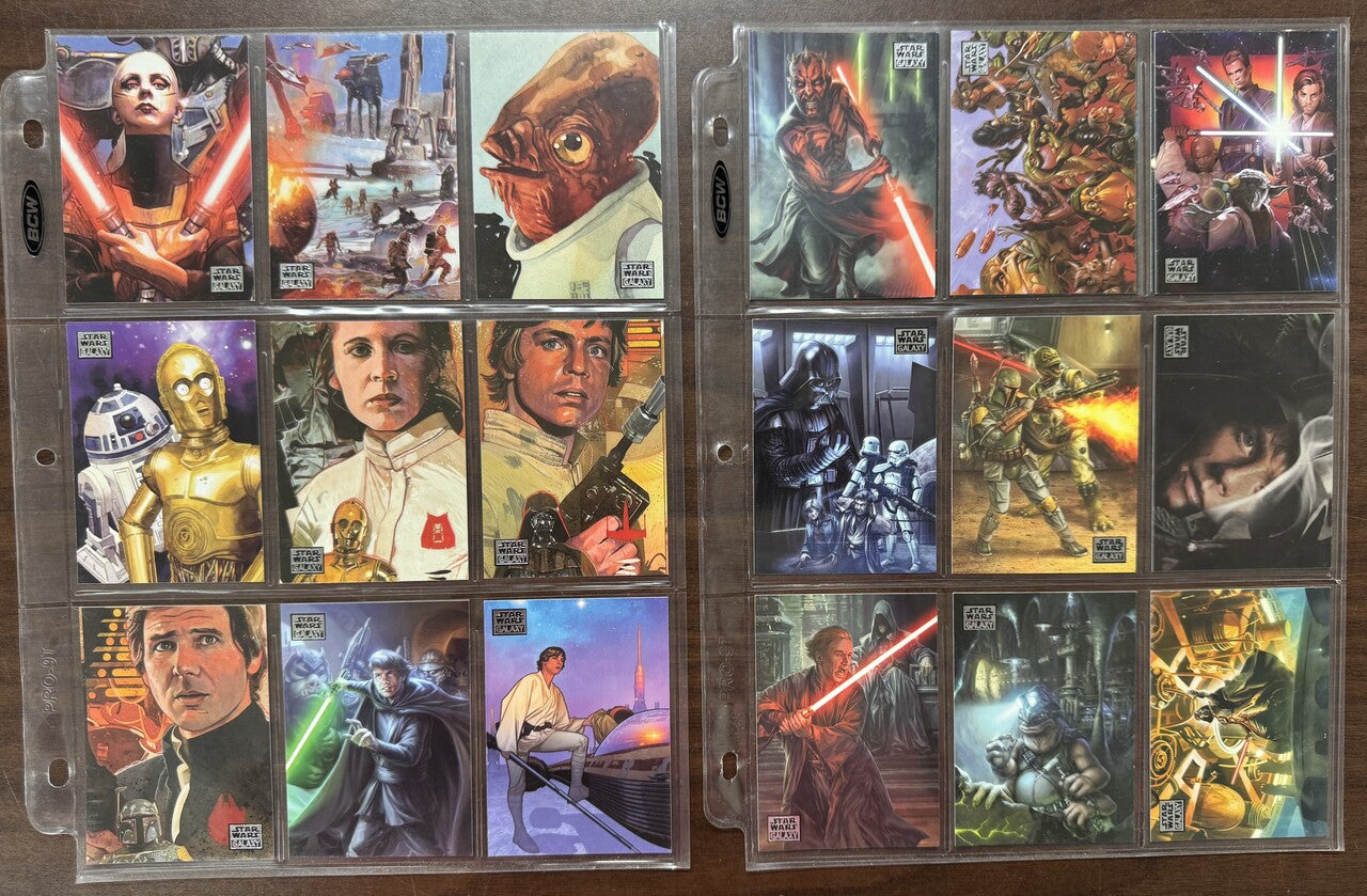2011 Topps Star Wars Galaxy Series 6 Complete Set (120)