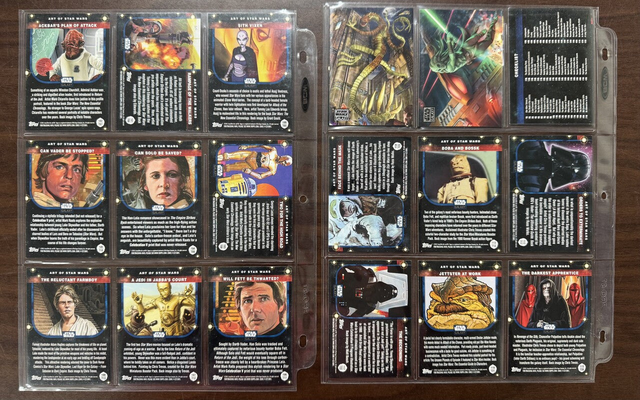 2011 Topps Star Wars Galaxy Series 6 Complete Set (120)