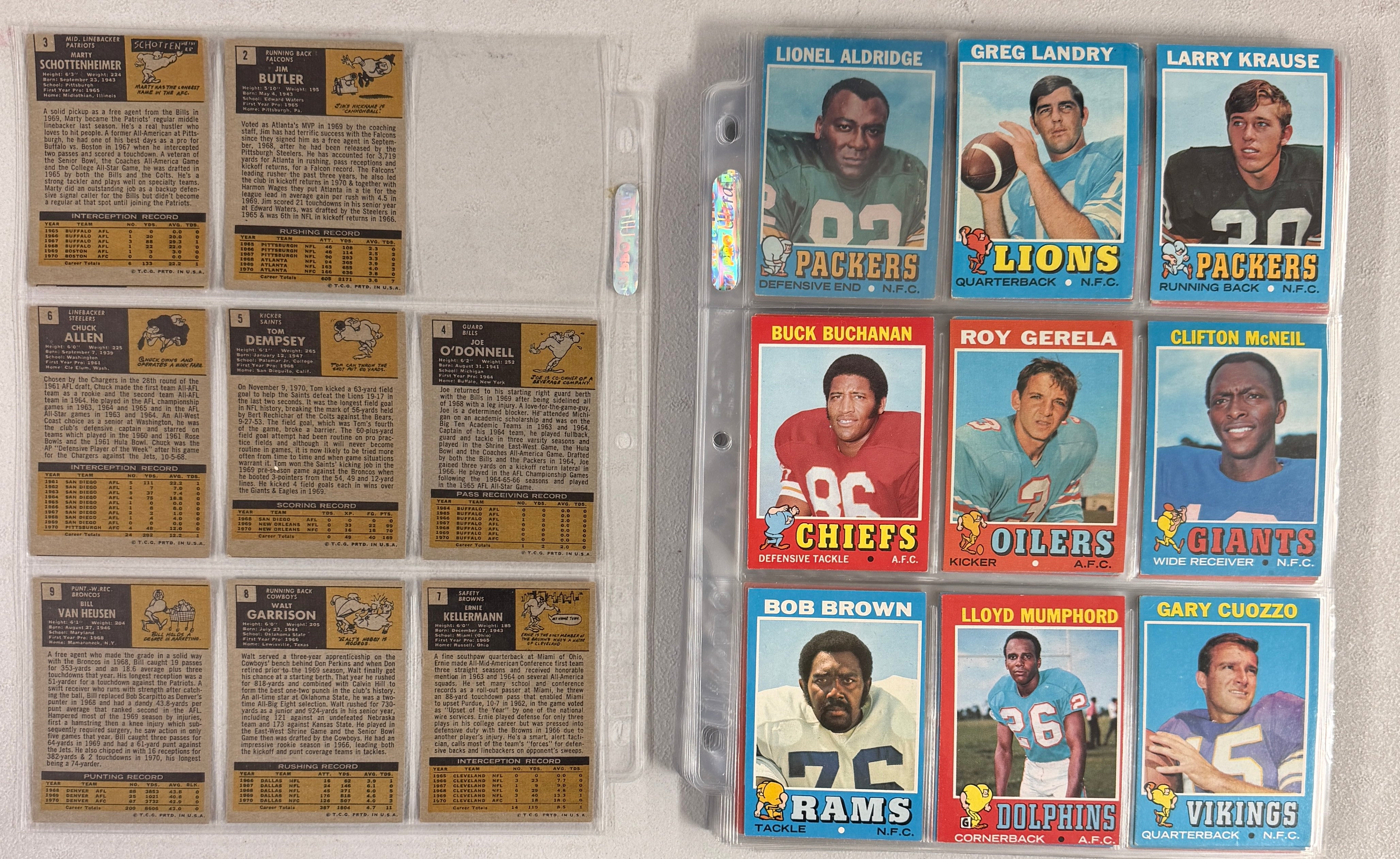 1971 Topps Football Complete Set (263) VG/EX-EX/MT w/ Wax Wrapper