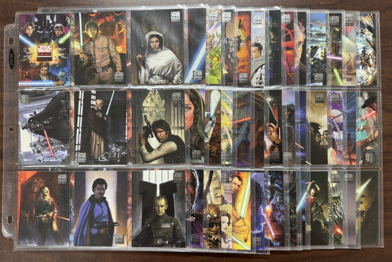 2009 Topps Star Wars Galaxy Series 4 Complete Set (120)