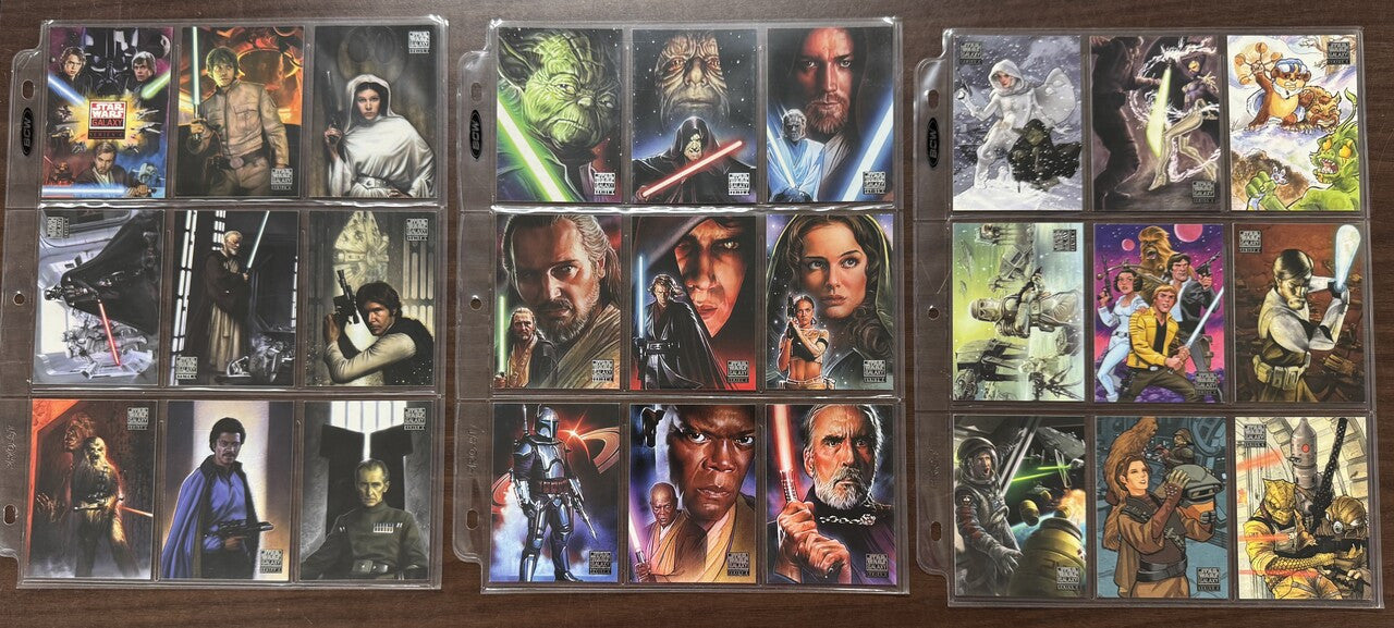 2009 Topps Star Wars Galaxy Series 4 Complete Set (120)