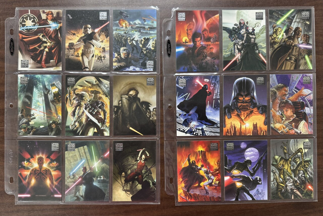2009 Topps Star Wars Galaxy Series 4 Complete Set (120)