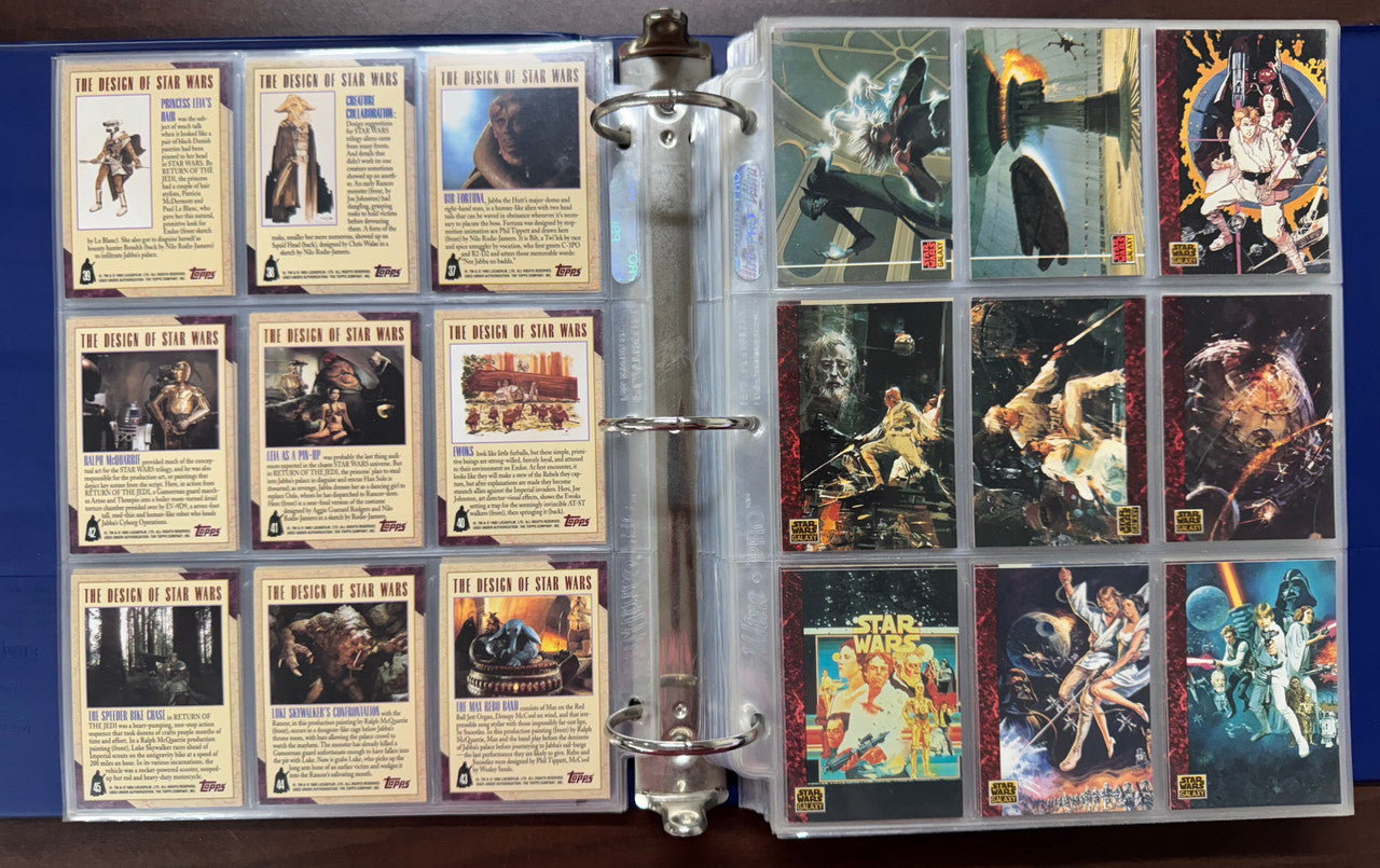 1993/95 Topps Star Wars Galaxy Series 1-3 Complete Sets (365) W/ Inserts