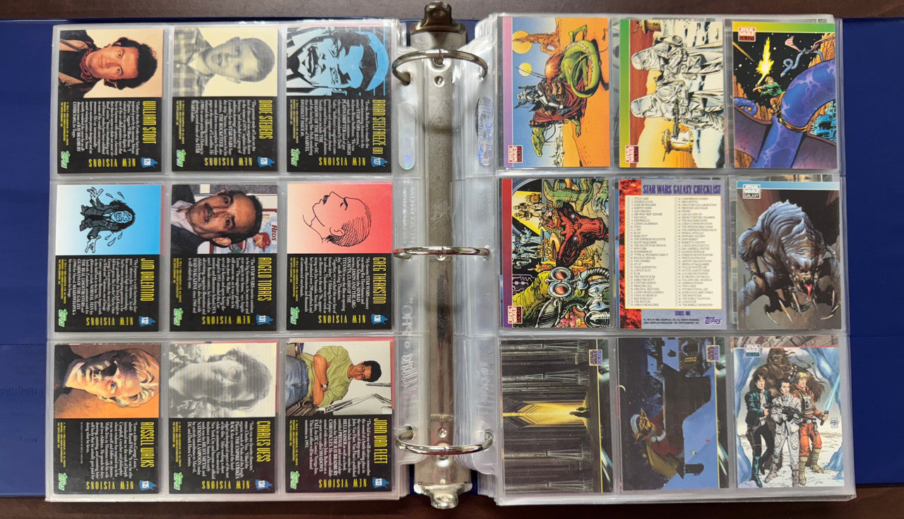 1993/95 Topps Star Wars Galaxy Series 1-3 Complete Sets (365) W/ Inserts