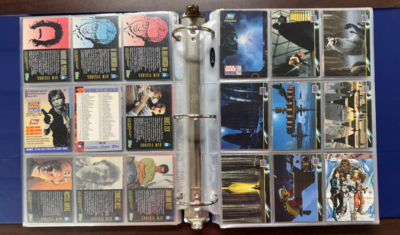 1993/95 Topps Star Wars Galaxy Series 1-3 Complete Sets (365) W/ Inserts