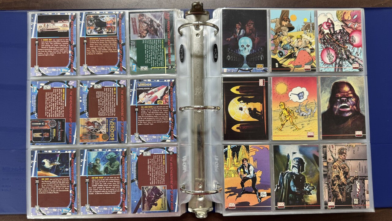 1993/95 Topps Star Wars Galaxy Series 1-3 Complete Sets (365) W/ Inserts