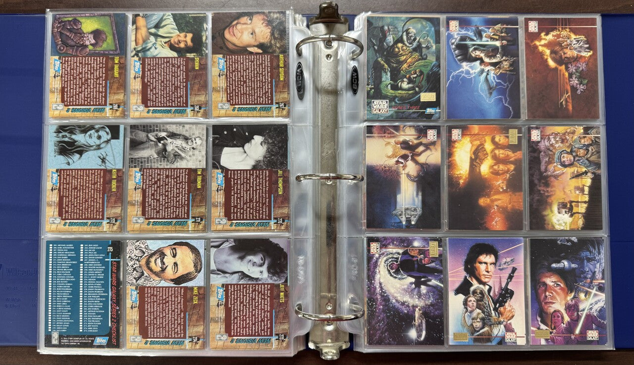 1993/95 Topps Star Wars Galaxy Series 1-3 Complete Sets (365) W/ Inserts