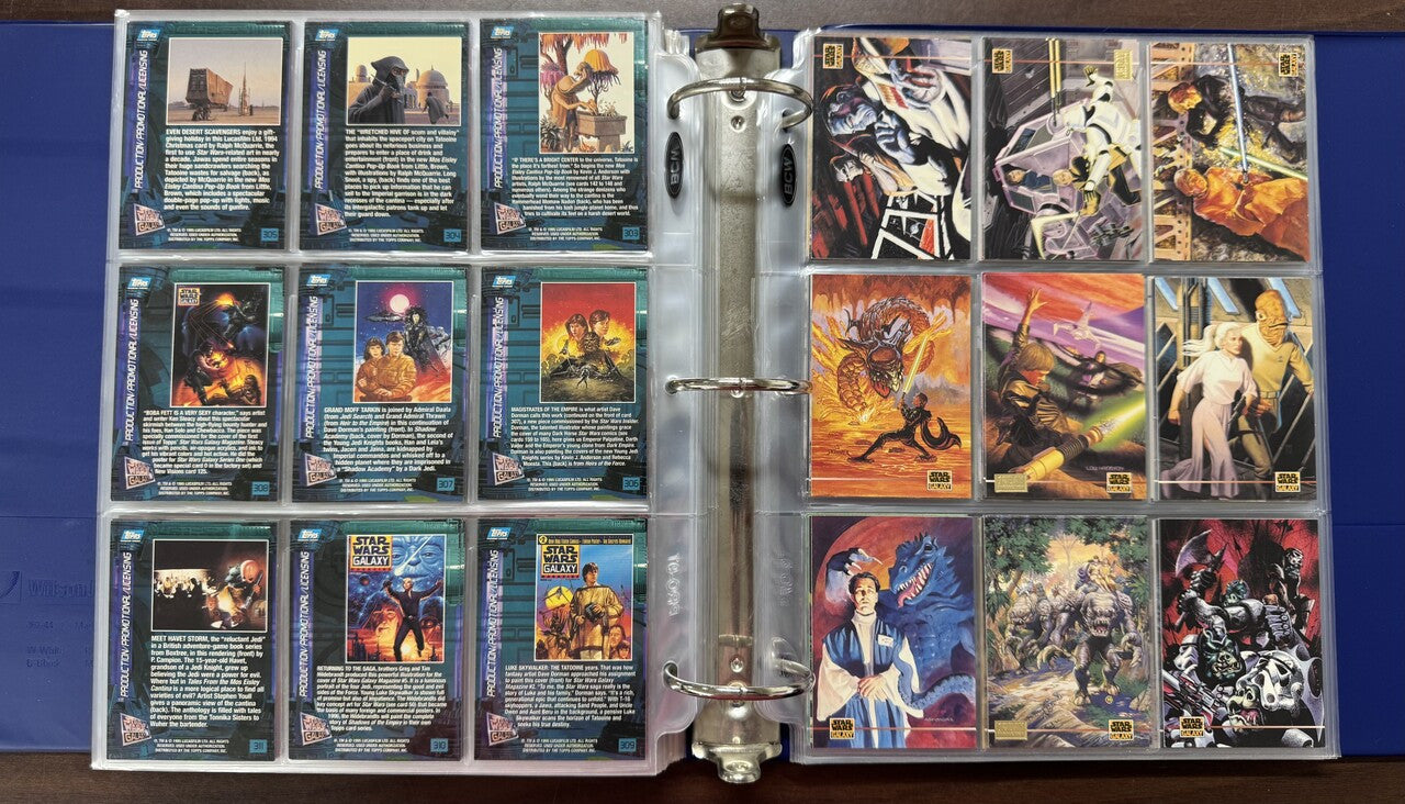 1993/95 Topps Star Wars Galaxy Series 1-3 Complete Sets (365) W/ Inserts
