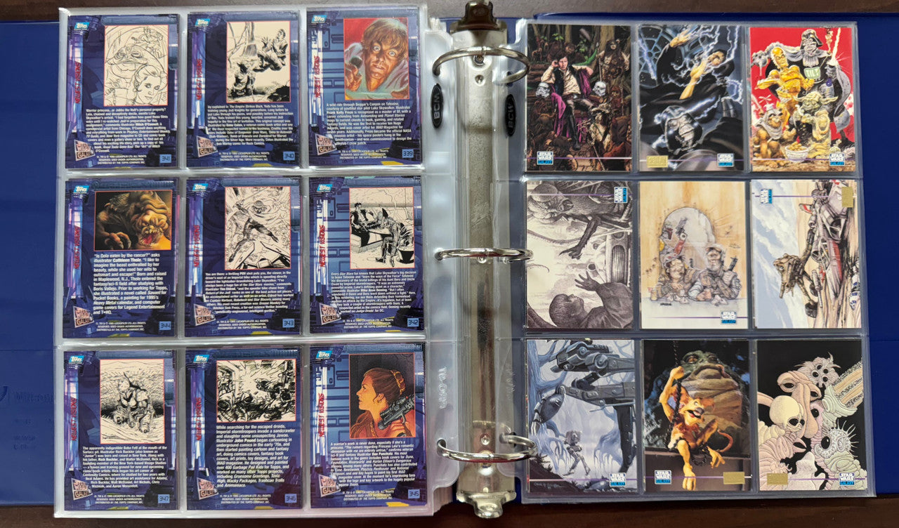 1993/95 Topps Star Wars Galaxy Series 1-3 Complete Sets (365) W/ Inserts