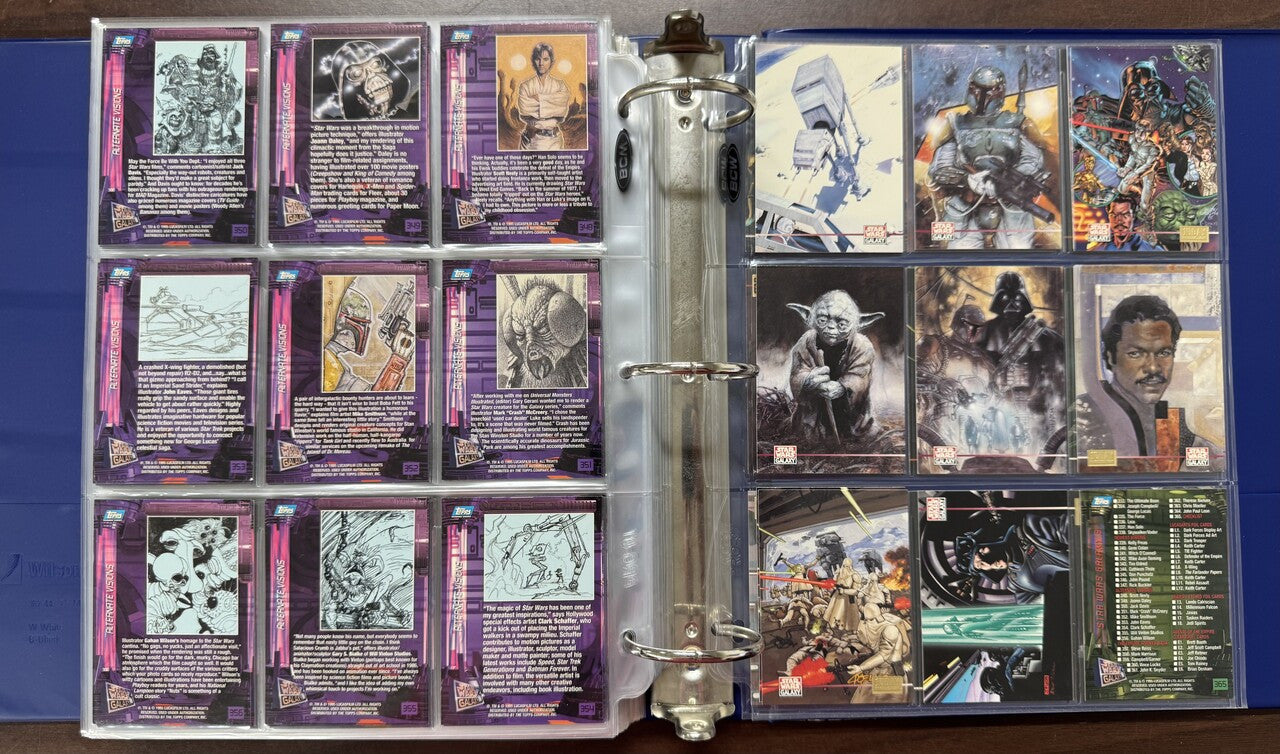 1993/95 Topps Star Wars Galaxy Series 1-3 Complete Sets (365) W/ Inserts