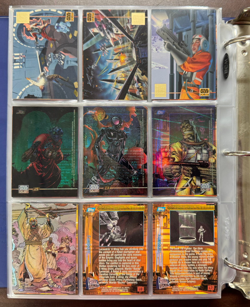 1993/95 Topps Star Wars Galaxy Series 1-3 Complete Sets (365) W/ Inserts
