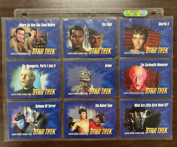 1993 SkyBox Star Trek VHS Collector Card Lot (9) NM