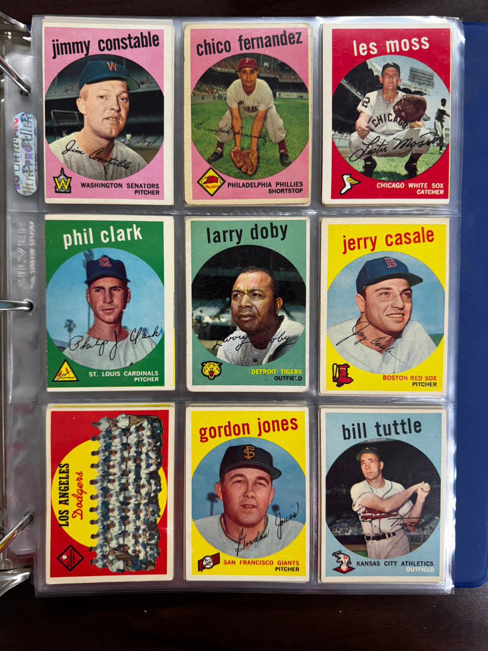 1959 Topps Baseball Near Complete Set 531/572 VG Overall