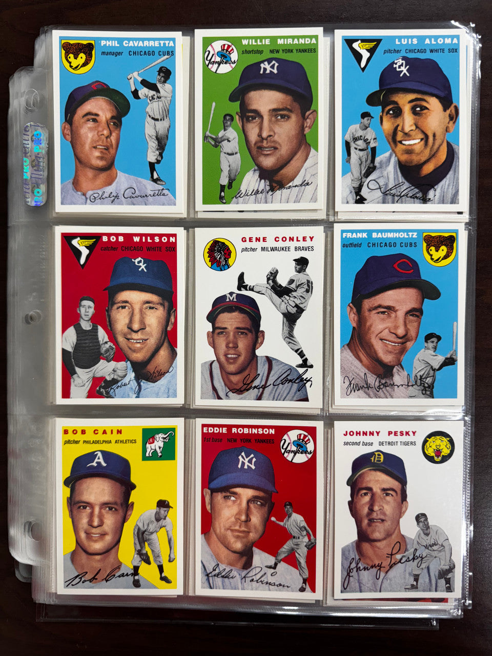 1994 Topps Archives Baseball 1954 Near Complete Set 257/259 No Mantle