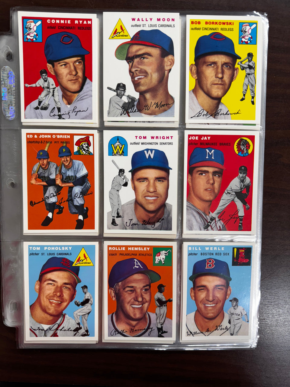 1994 Topps Archives Baseball 1954 Near Complete Set 257/259 No Mantle