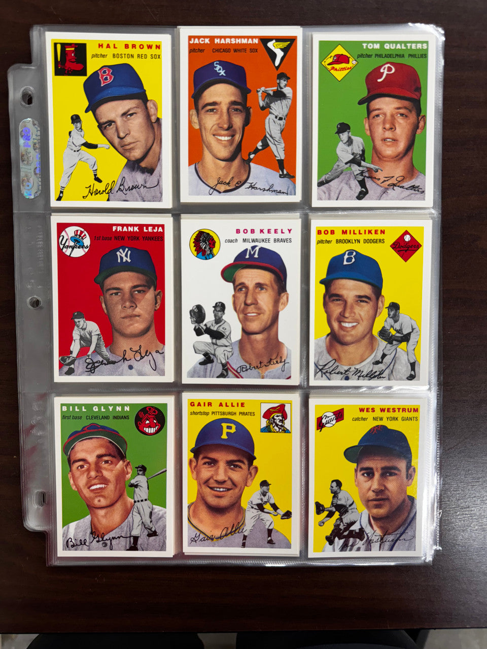 1994 Topps Archives Baseball 1954 Near Complete Set 257/259 No Mantle