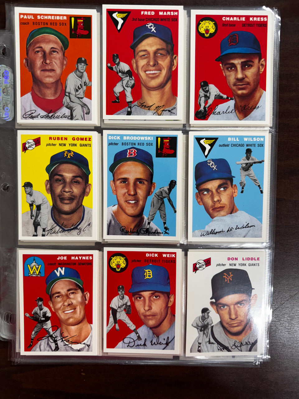 1994 Topps Archives Baseball 1954 Near Complete Set 257/259 No Mantle