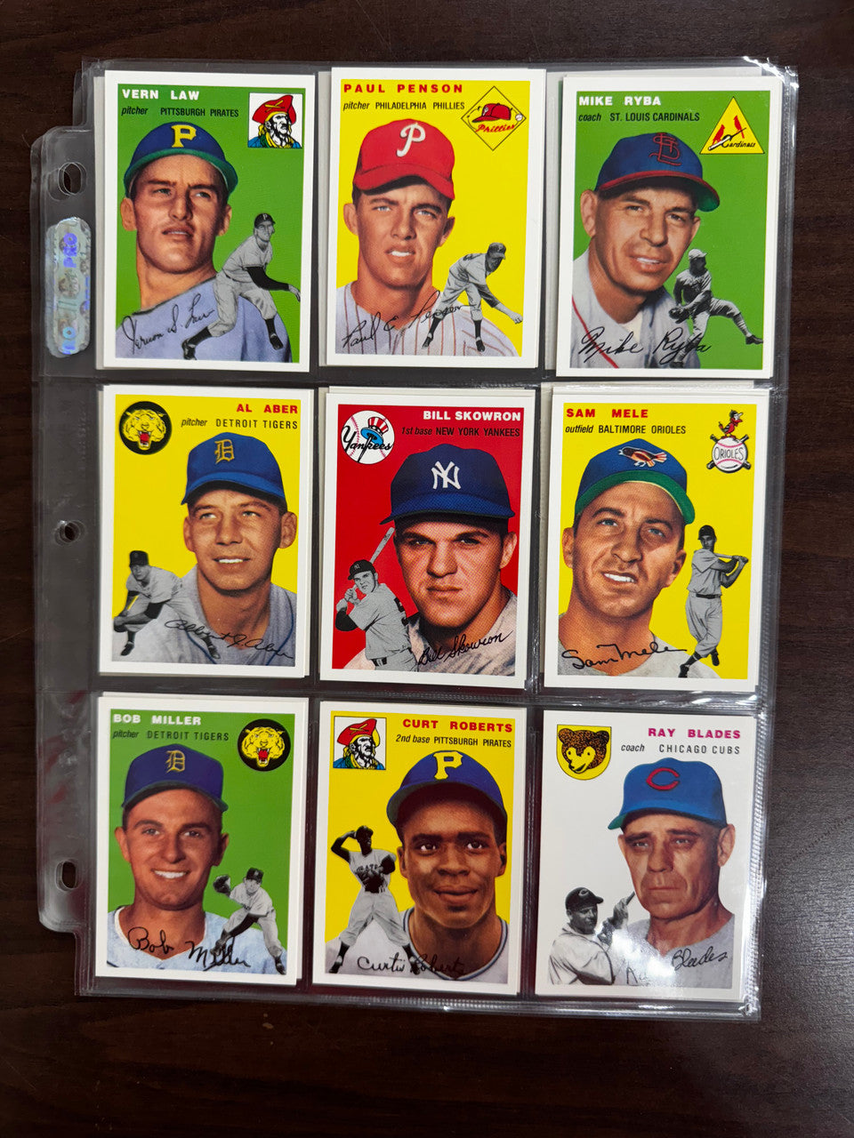 1994 Topps Archives Baseball 1954 Near Complete Set 257/259 No Mantle