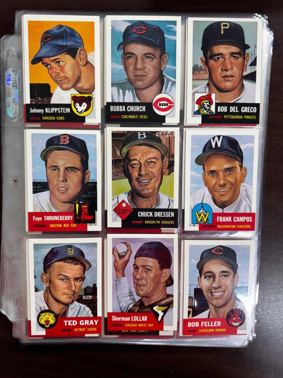 1991 Topps Archives Baseball 1953 Near Complete Set 327/330