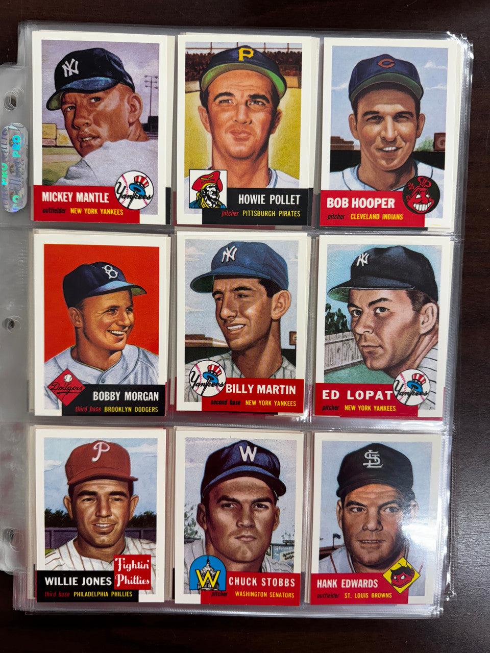1991 Topps Archives Baseball 1953 Near Complete Set 327/330