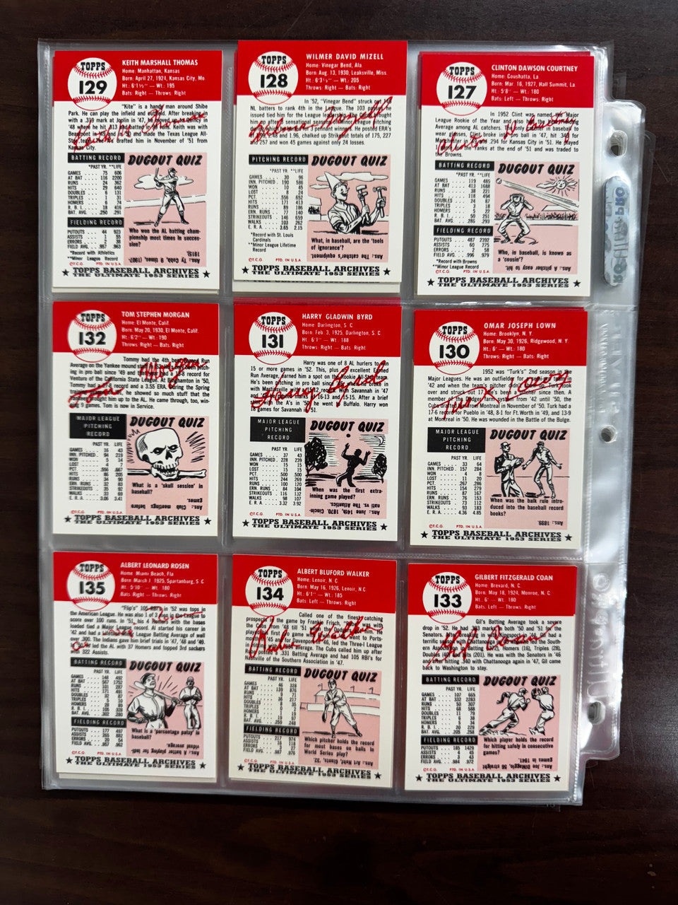 1991 Topps Archives Baseball 1953 Near Complete Set 327/330